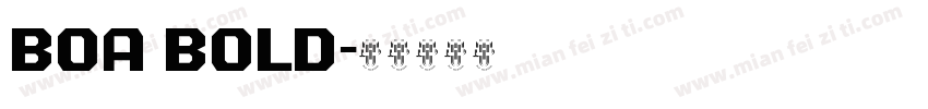 Boa Bold字体转换